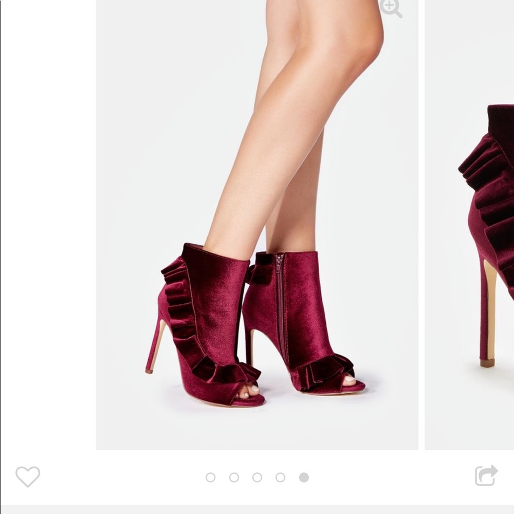 Peep-toe booties